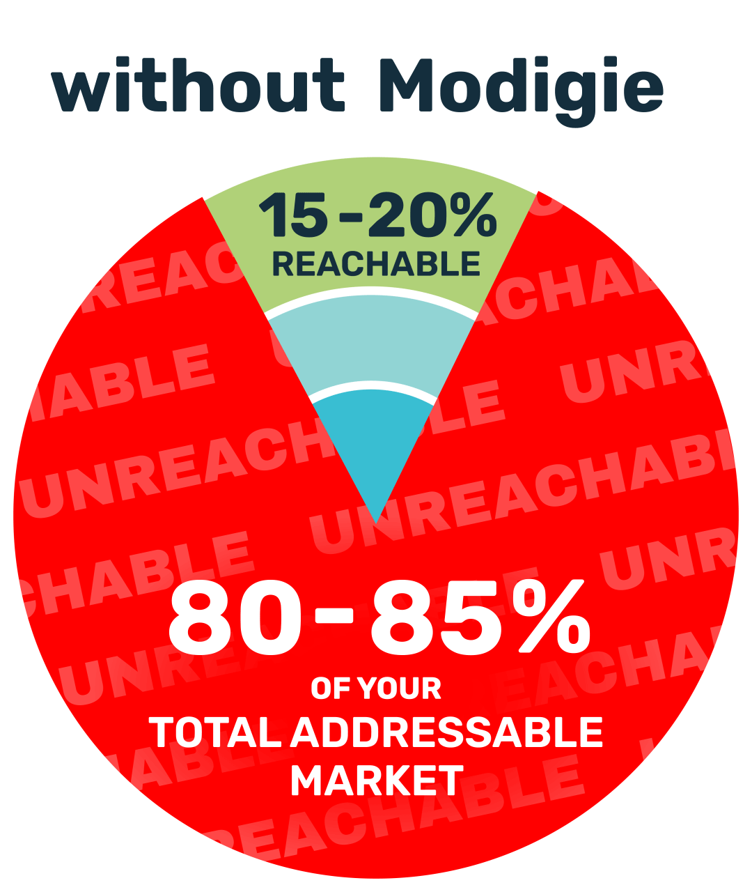 Modigie's effect on TAM reachability